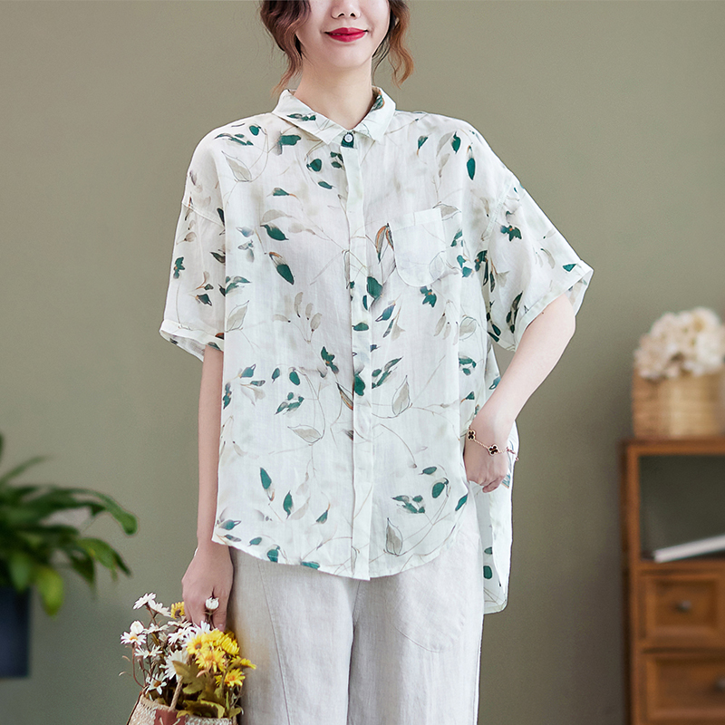 เสื้อลินิน เสื้อผ้าฝ้ายลินิน เสื้อเชิ้ตผ้าลินิน