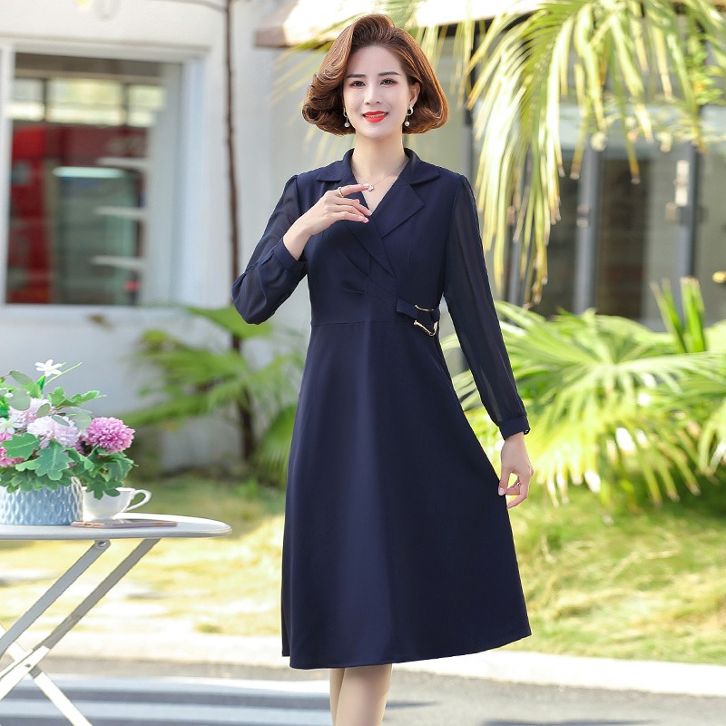 เดรสวัยผู้ใหญ่40-60ปี เดรสคุณแม่ ชุดเดรสทำงานวัยผู้ใหญ่ แบรนด์ MAMA DRESS