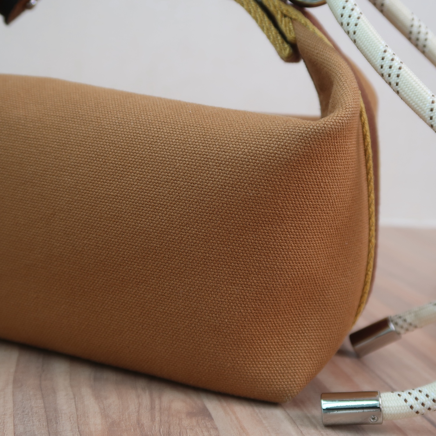 Hermes Brown Canvas Bride-A-Brac Case Small Bag