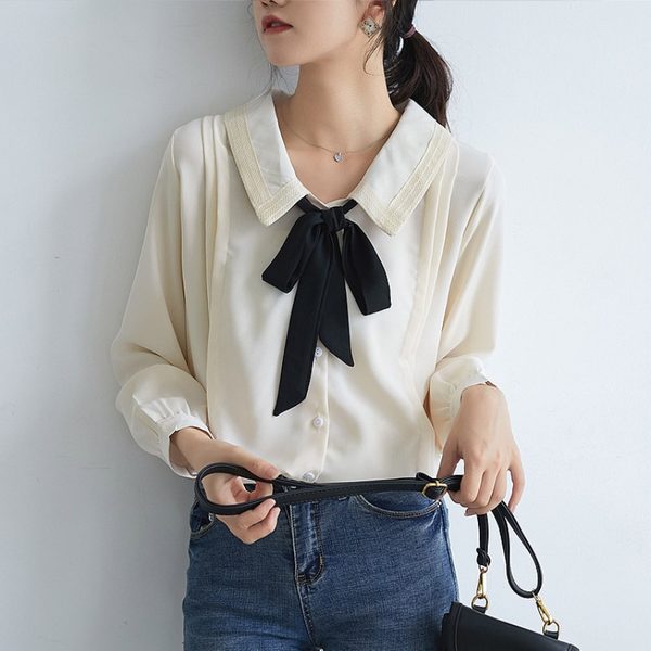 เสื้อลูกไม้ เสื้อเชิ้ตแขนยาว