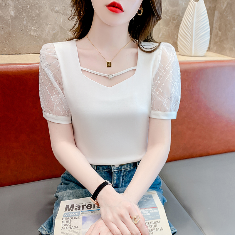 เสื้อผ้าวัยรุ่นเกาหลี เสื้อยืดวัยรุ่นผู้หญิง มีขนาด S M L XL