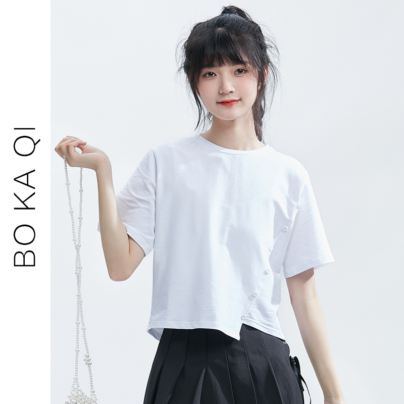 เสื้อผ้าวัยรุ่นเกาหลี เสื้อยืดวัยรุ่นผู้หญิง มีขนาด S M L XL
