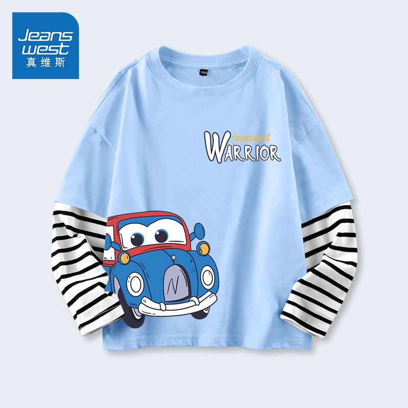 เสื้อยืดเด็กผู้ชายแขนยาว สั่งได้ ขนาด110-160
