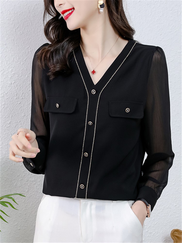 เสื้อสีดำสุภาพ เรียบหรู ดูดี เหมาะกับทุกโอกาส | เสื้อผู้หญิงสุภาพ Moran High-End