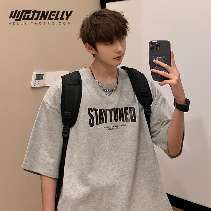เสื้อยืดคอกลม ผู้ชาย เสื้อยืดผู้ชายเกาหลี เสื้อยืดเกาหลี แบรนด์ NELLY