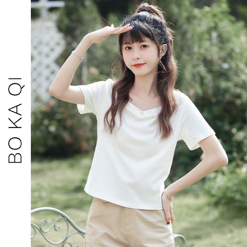 เสื้อผ้าวัยรุ่นเกาหลี เสื้อยืดวัยรุ่นผู้หญิง มีขนาด S M L XL