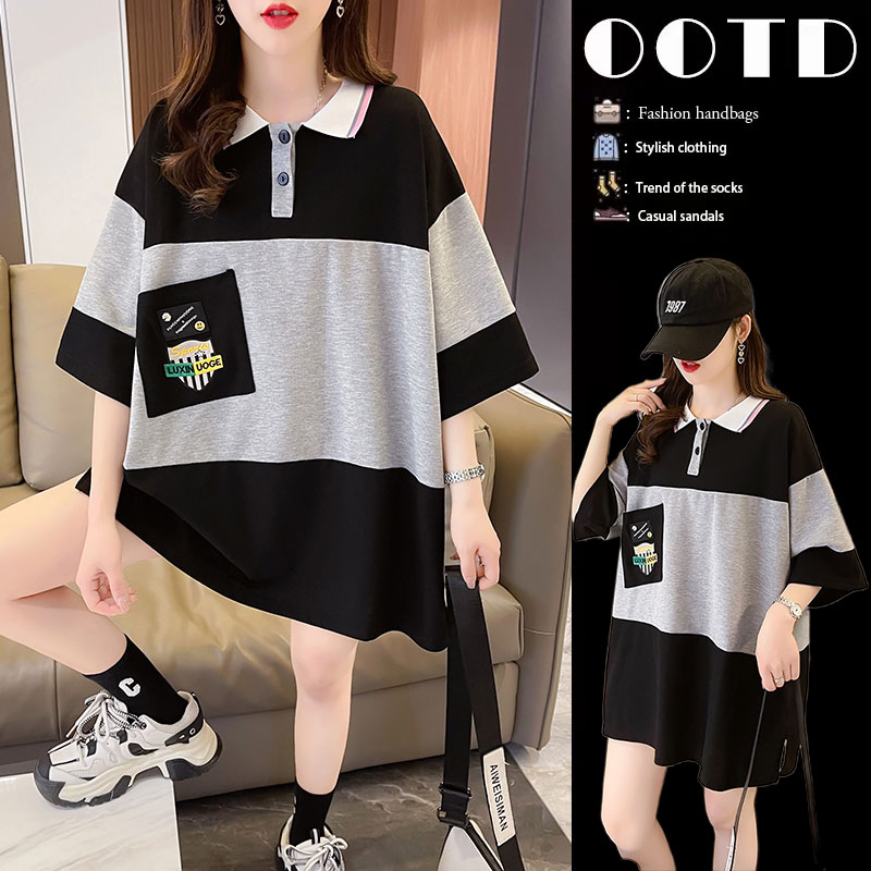 เสื้อยืดคนอ้วนแบบโอเวอร์ไซส์แบบ ulzzang fashion สนใจทักแชท