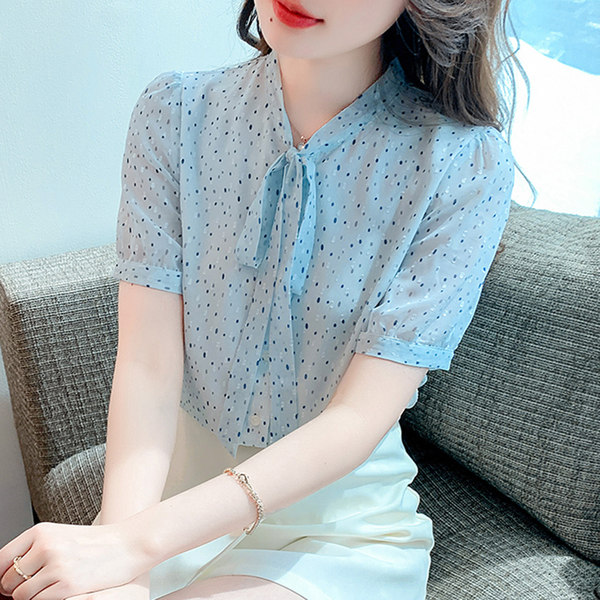เสื้อลูกไม้ แขนสั้น