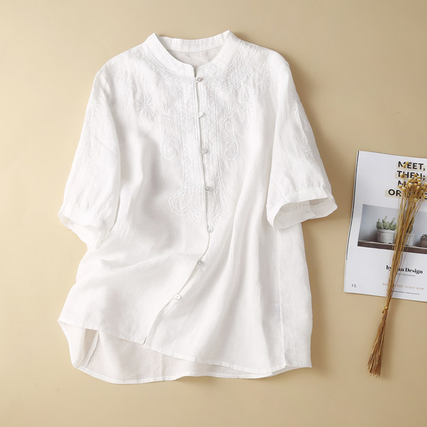 เสื้อลินิน แบบเสื้อสวยๆ เสื้อผ้าฝ้ายลินิน เสื้อเชิ้ตผ้าลินิน BY LININ