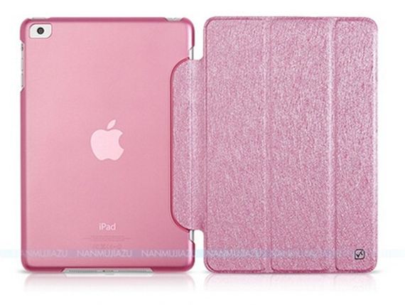 เปิดตัว Smart case สุดหรู เคสแม่เหล็ก Auto Wake Up Sleep Apple iPad 2 3 4 สีทอง บลัชออน ด้านหลังเป็น เคสใส โชว์เครื่อง 246819