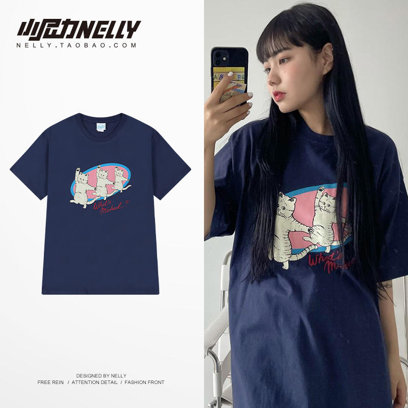เสื้อยืดคอกลม ผู้ชาย เสื้อยืดผู้ชายเกาหลี เสื้อยืดเกาหลี แบรนด์ NELLY