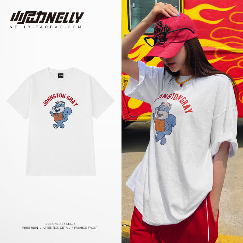 เสื้อยืดคอกลม ผู้ชาย เสื้อยืดผู้ชายเกาหลี เสื้อยืดเกาหลี แบรนด์ NELLY