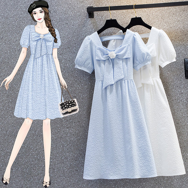 เดรสคนอ้วน เดรสสาวอวบ ชุดเดรสคนอ้วนวัยรุ่น BY PLUS SIZE Girl