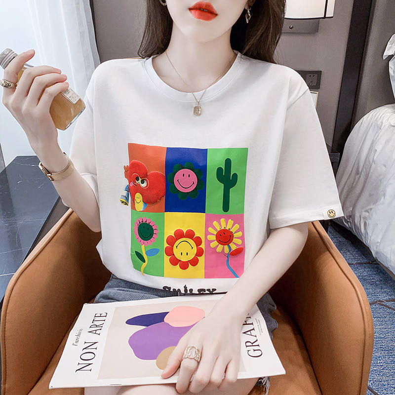 เสื้อยืดวัยรุ่นน่ารักๆ เสื้อวัยรุ่นแขนสั้น เสื้อผ้าวัยรุ่นเกาหลี แบรนด์ Wiyike