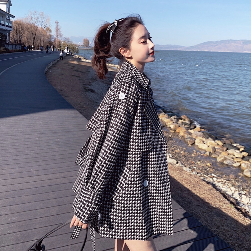 เสื้อโค้ท เสื้อโค้ทกันหนาว เสื้อโค้ทใส่เที่ยวต่างประเทศ ยี่ห้อ: Qianziqian