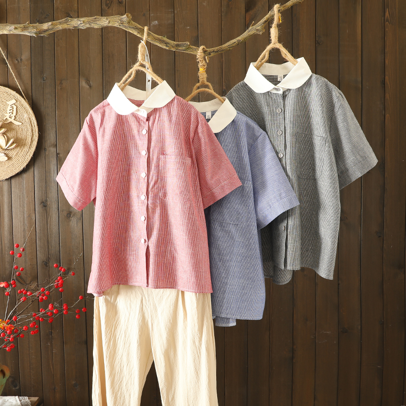 เสื้อลินิน เสื้อผ้าฝ้ายลินิน เสื้อเชิ้ตผ้าลินิน