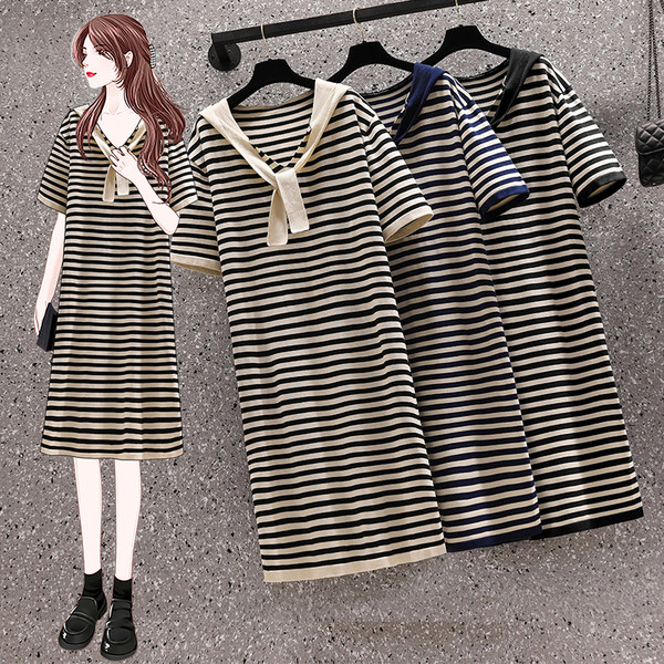 เดรสคนอ้วน เดรสสาวอวบ ชุดเดรสคนอ้วนวัยรุ่น BY PLUS SIZE Girl