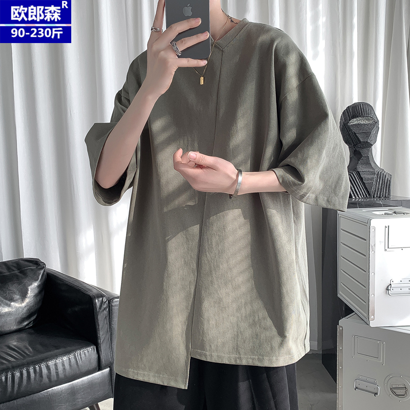 เสื้อยืดผู้ชายอ้วน S-5XL(อกเสื้อ39-51นิ้ว)
