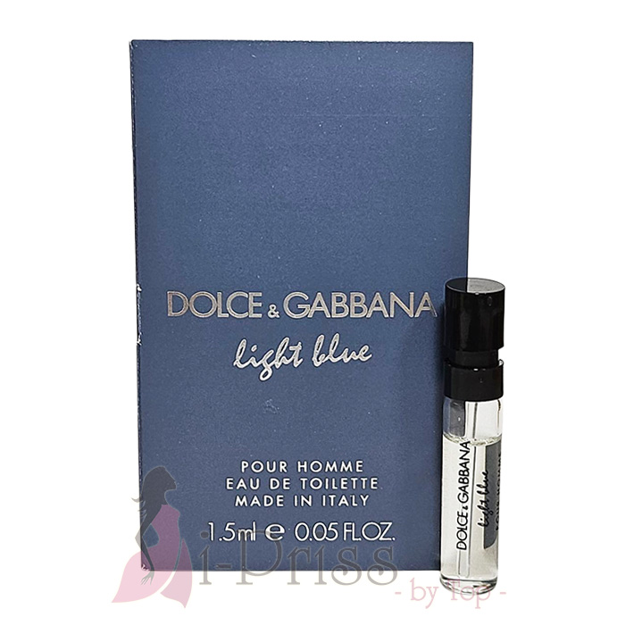 DOLCE & GABBANA Light Blue Pour Homme EDT 1.5 ml.