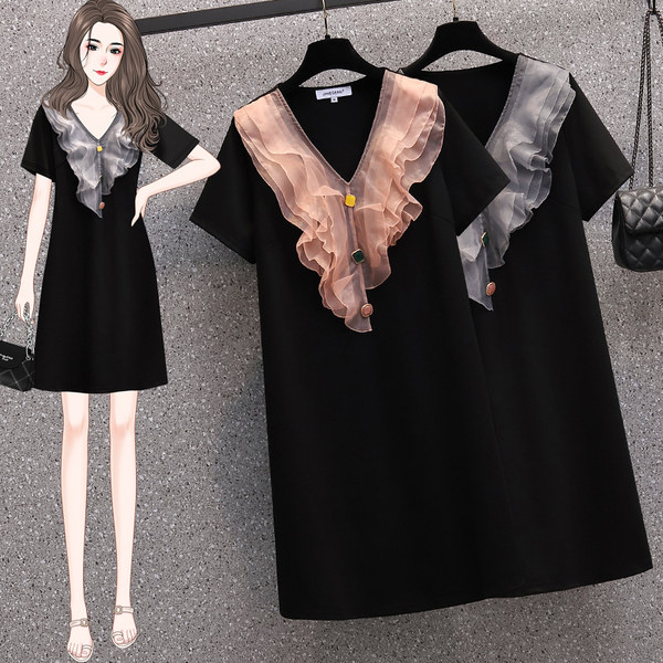 ชุดเดรสคนอ้วนวัยรุ่น เดรสสาวอวบ เดรสคนอ้วน BY PLUS SIZE Girl