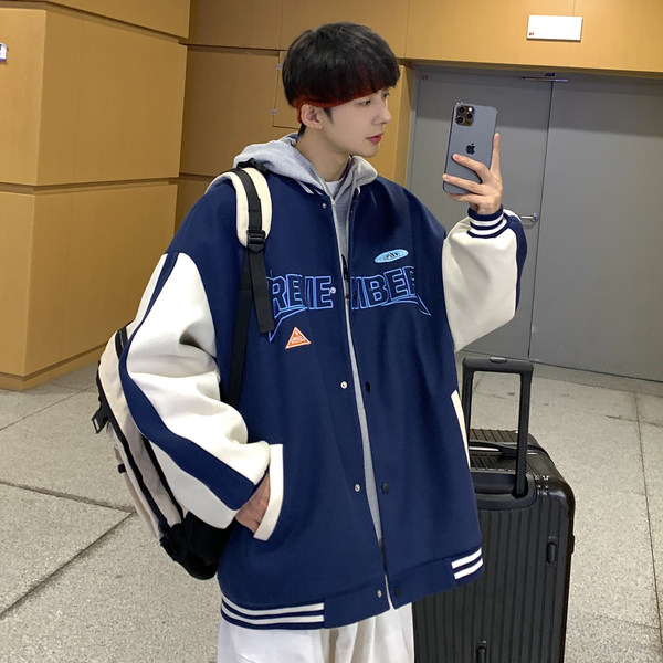 เสื้อแจ็คเก็ตเบสบอล เสื้อคลุม เสื้อแขนยาวสไตล์เกาหลี