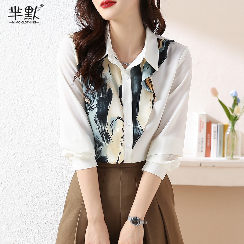 เสื้อลูกไม้ เสื้อเชิ้ตแขนยาว