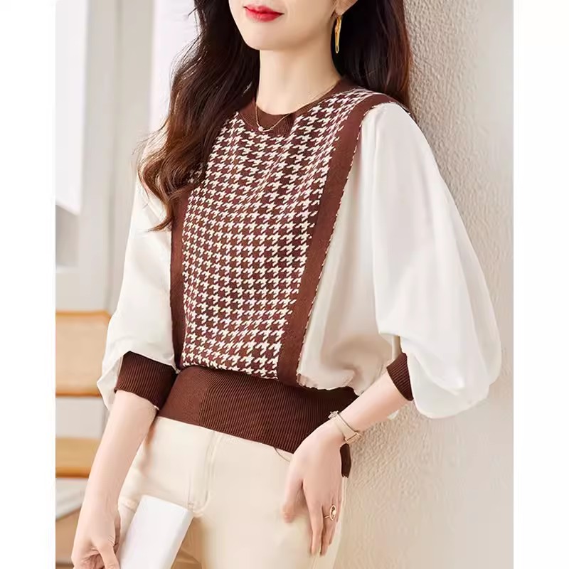 เสื้อเชิ้ตผู้หญิงแขนยาว เสื้อเชิ้ตผู้หญิงใส่ทํางาน 390 บาทต่อชิ้น ฟรีค่าจัดส่ง
