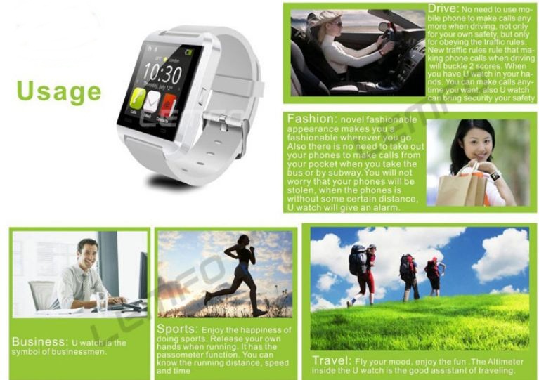 นาฬิกาข้อมือ Smart watch เชื่อมต่อ โทรศัพท์มือถือ Iphone Samsung HTC Android เข้ากับนาฬิกา ของคุณด้วยระบบ Bluetooth สุดไฮเทค no 8288836
