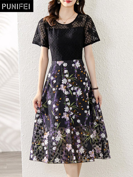 เดรสวัยผู้ใหญ่40-60ปี เดรสคุณแม่ ชุดเดรสทำงานวัยผู้ใหญ่ แบรนด์ MAMA DRESS