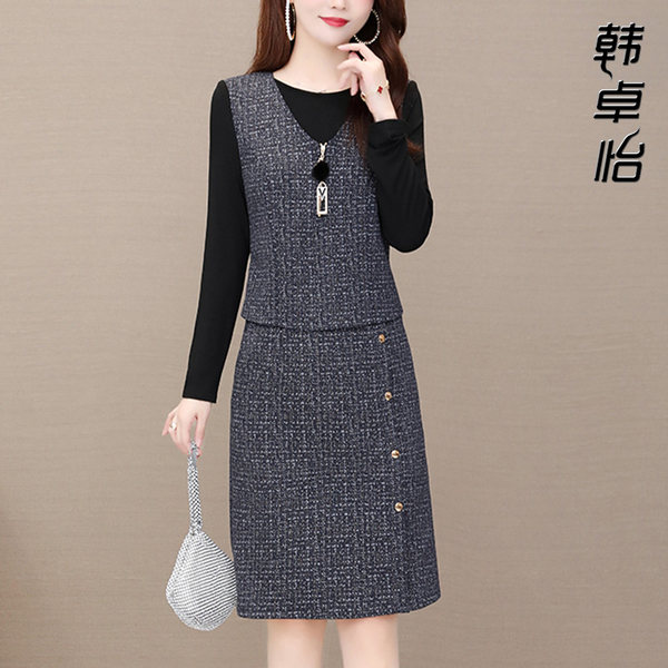 เดรสวัยผู้ใหญ่40-60ปี เดรสคุณแม่ ชุดเดรสทำงานวัยผู้ใหญ่ แบรนด์ MAMA DRESS