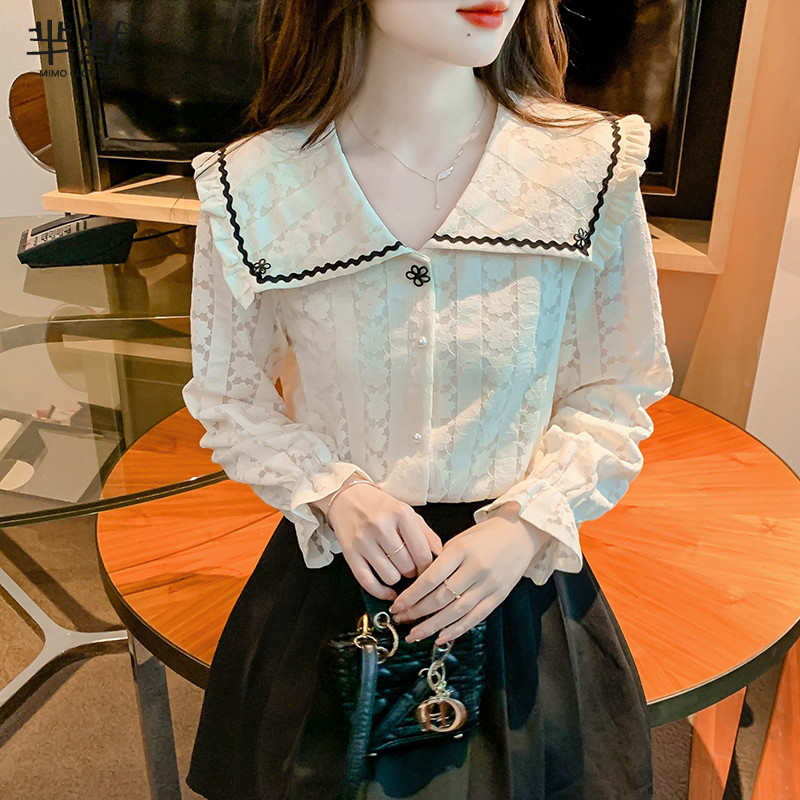 เสื้อลูกไม้ เสื้อเชิ้ตแขนยาว