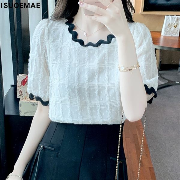 เสื้อลูกไม้ แขนสั้น