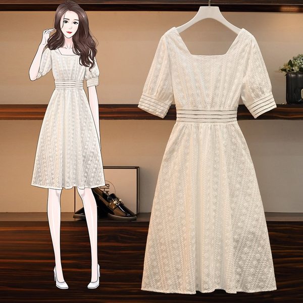 เดรสคนอ้วน เดรสสาวอวบ ชุดเดรสคนอ้วนวัยรุ่น BY PLUS SIZE Girl