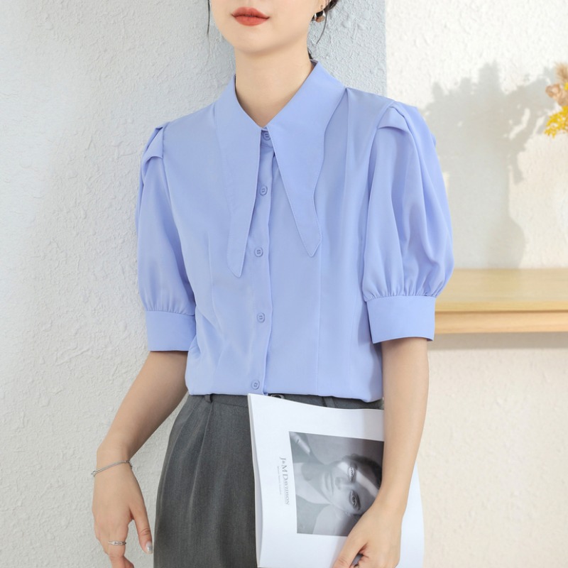 เสื้อเชิ้ตผู้หญิงแขนยาว เสื้อเชิ้ตผู้หญิงใส่ทํางาน 390 บาทต่อชิ้น ฟรีค่าจัดส่ง
