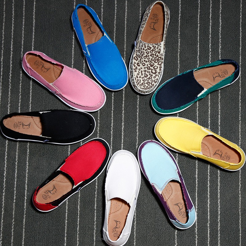 รองเท้าผ้าใบ รองเท้าลำลอง รองเท้าผ้าใบลำลอง รองเท้าแฟชั่นแบบสวม Slipper Shop