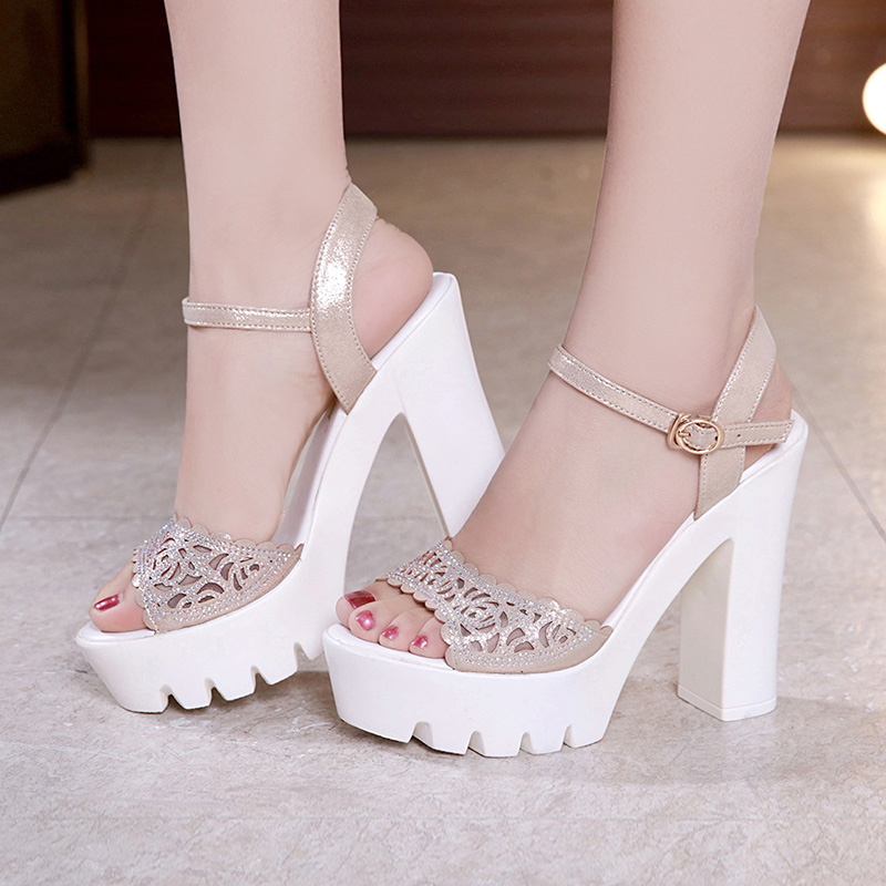 รองเท้าส้นสูงผู้หญิง รองเท้าส้นสูงรัดส้นผู้หญิง ส้นสูงนำเข้า ส้นสูงสวยหรู By Fashion Shoes Cabinat