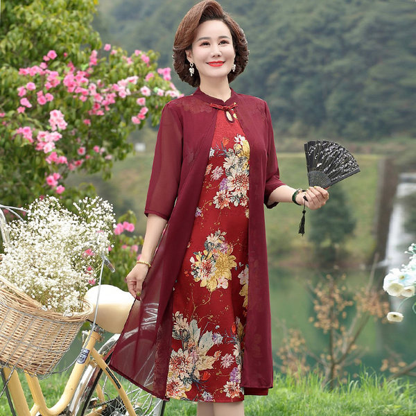 เดรสวัยผู้ใหญ่40-60ปี เดรสคุณแม่ ชุดเดรสทำงานวัยผู้ใหญ่ แบรนด์ MAMA DRESS