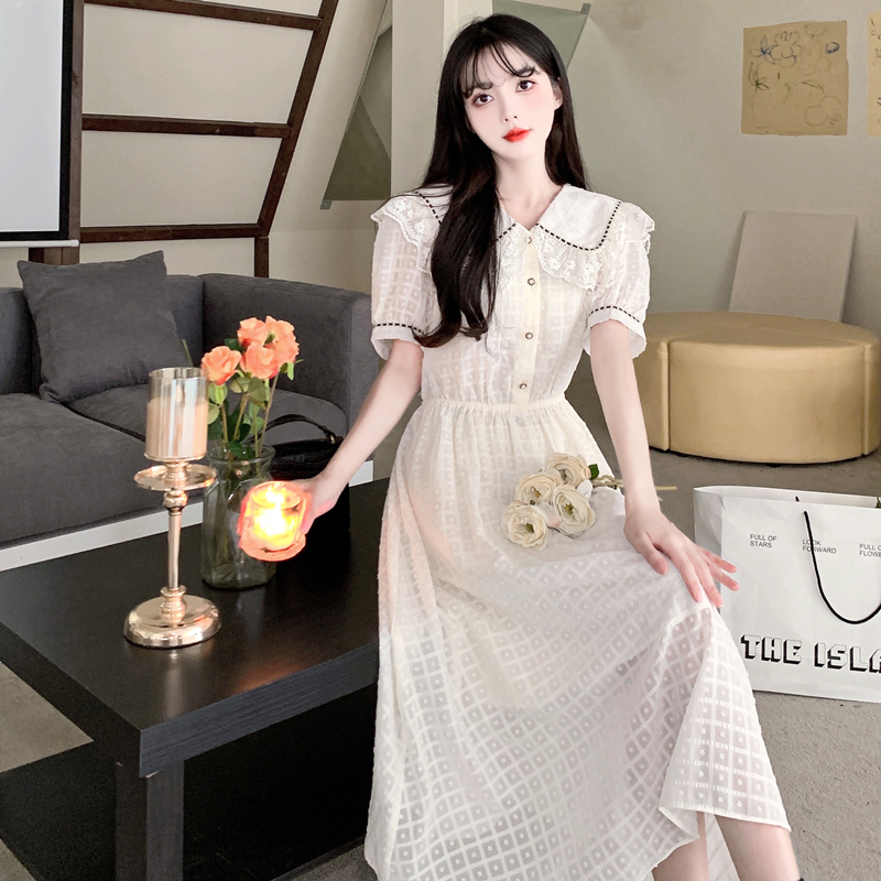 เดรสวัยรุ่น-เดรสคนอ้วนวัยรุ่น L-4XL(อก38-46 นิ้ว)