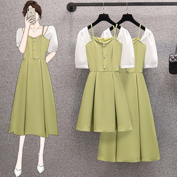 เดรสคนอ้วน เดรสสาวอวบ ชุดเดรสคนอ้วนวัยรุ่น BY PLUS SIZE Girl