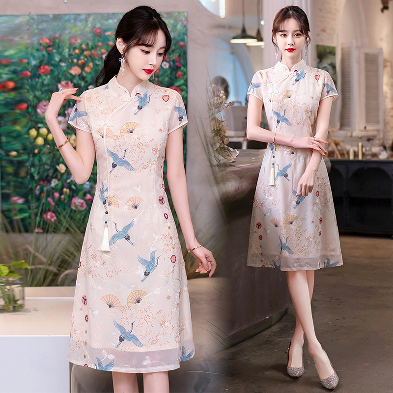 เดรสแขนสั้น มีไซส์ L-5XLอก 38-48 นิ้ว ใส่ได้ทั้งสาวหุ่นดีน่ารักจนถึงสาวอวบพลัสไซส์
