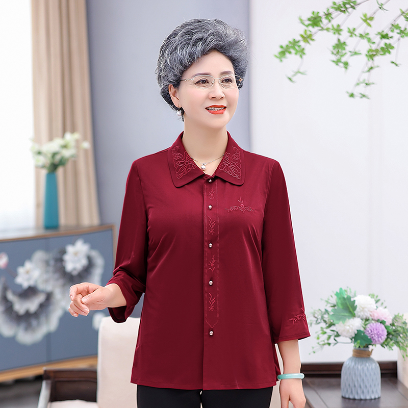 เสื้อคุณยาย เสื้อผู้วัยอายุ60-70ปี มีขนาด L-4XL(อกประมาณ35-45นิ้ว)