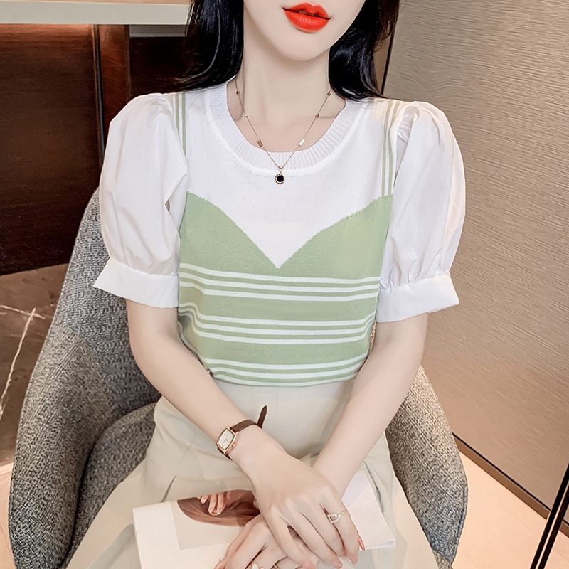 เสื้อผ้าวัยรุ่นเกาหลี เสื้อยืดวัยรุ่นผู้หญิง มีขนาด S M L XL