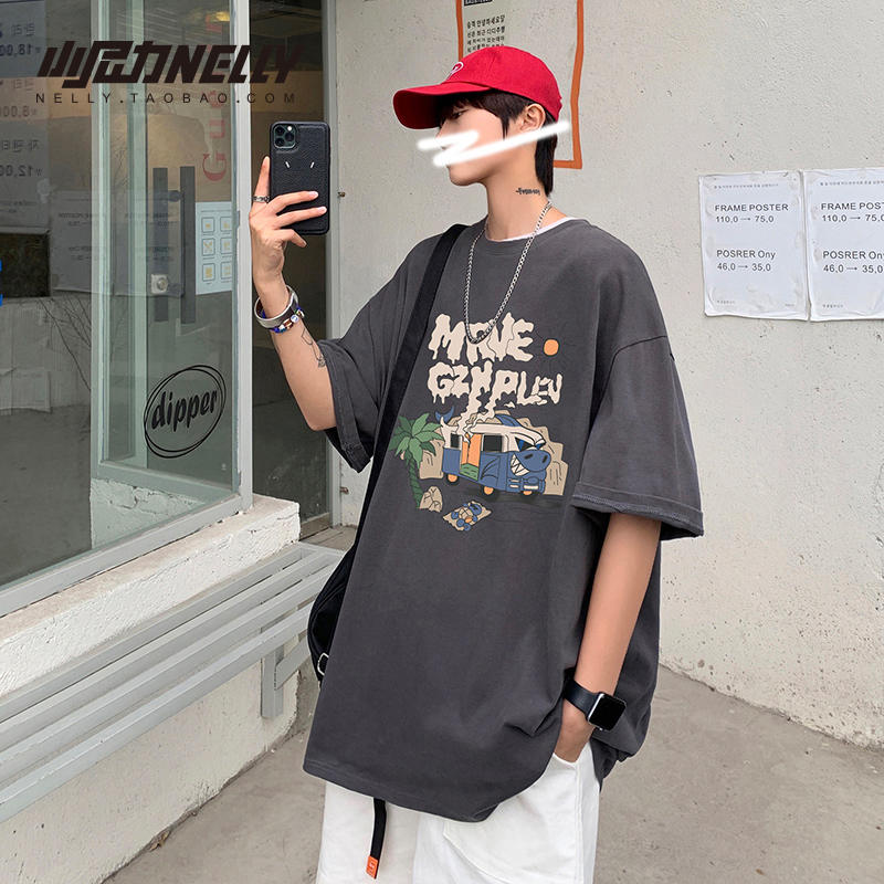 เสื้อยืดคอกลม ผู้ชาย เสื้อยืดผู้ชายเกาหลี เสื้อยืดเกาหลี แบรนด์ NELLY