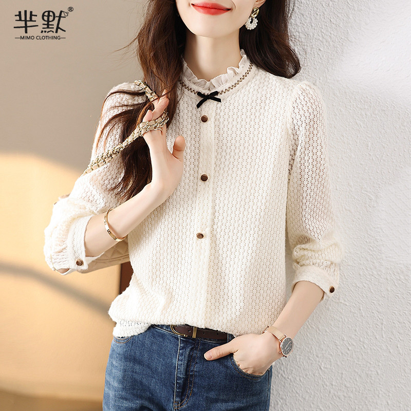 เสื้อลูกไม้ เสื้อเชิ้ตแขนยาว