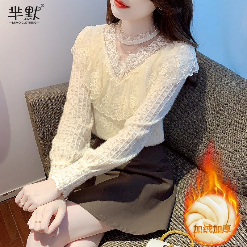 เสื้อลูกไม้ เสื้อเชิ้ตแขนยาว