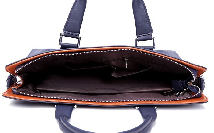 กระเป๋าถือผู้ชาย กระเป๋าใส่เอกสาร ทำงาน หนัง pu กระเป๋าถือ Polo ทรงแบน สำหรับ นักธุรกิจ หนุ่ม ไฟแรง ดีไซน์ เรียบหรู สีน้ำเงิน และ สีดำ 742091