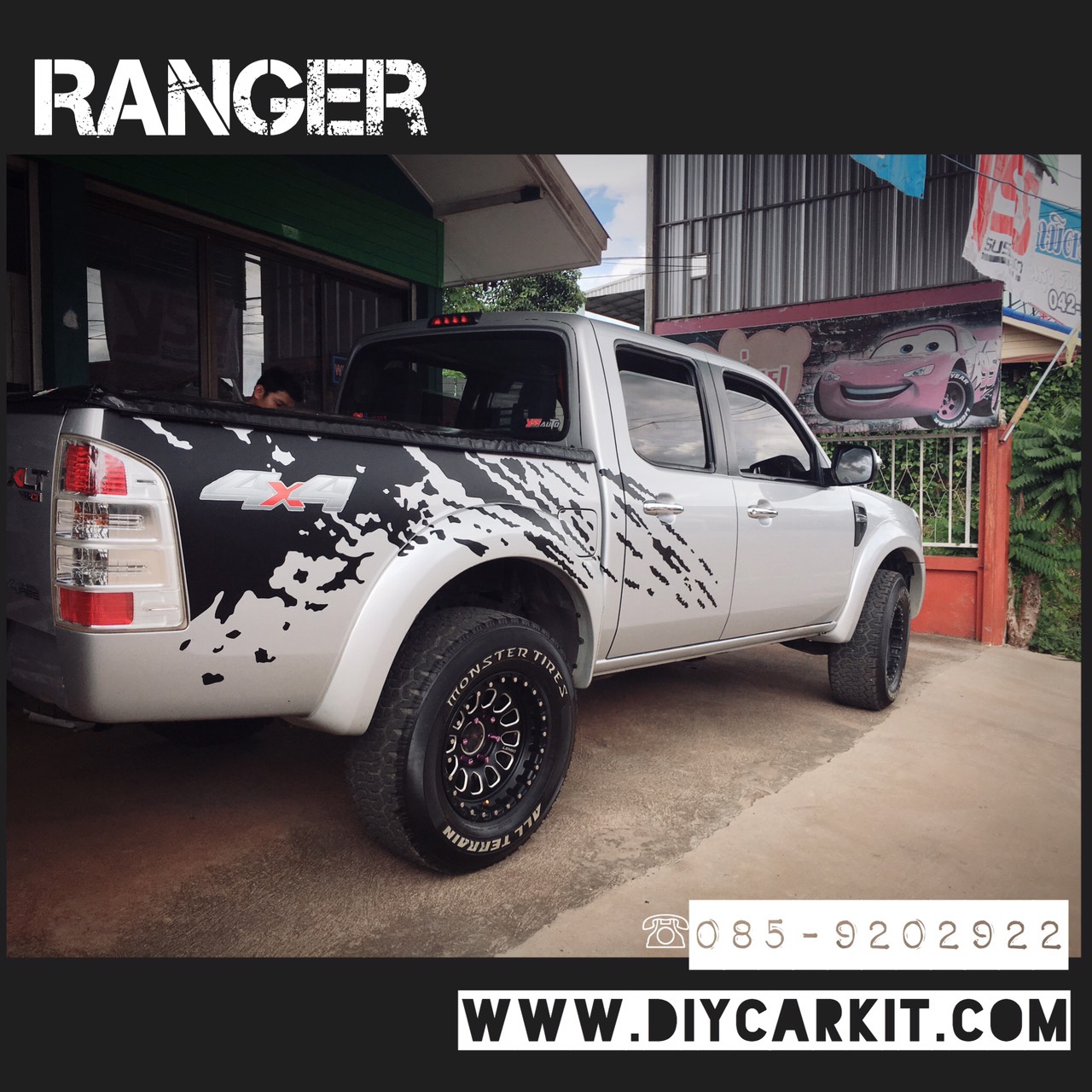 สติ๊กเกอร์ลายโคลน New Ranger12-19