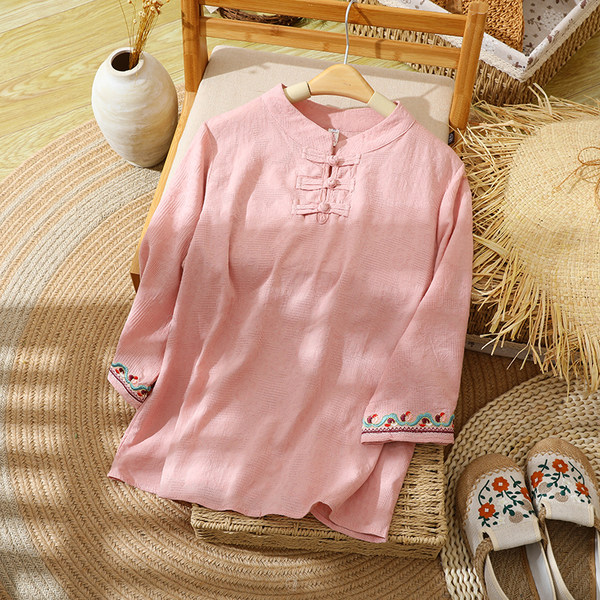 เสื้อลินิน เสื้อผ้าฝ้ายลินิน เสื้อเชิ้ตผ้าลินิน
