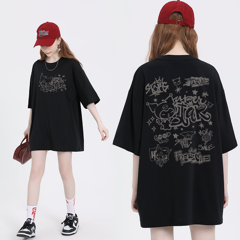 เสื้อผ้าวัยรุ่นเกาหลี เสื้อยืดวัยรุ่นผู้หญิง มีขนาด S M L XL