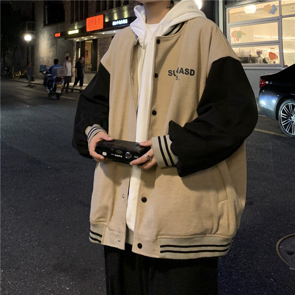 เสื้อแจ็คเก็ตเบสบอล เสื้อคลุม เสื้อแขนยาวสไตล์เกาหลี